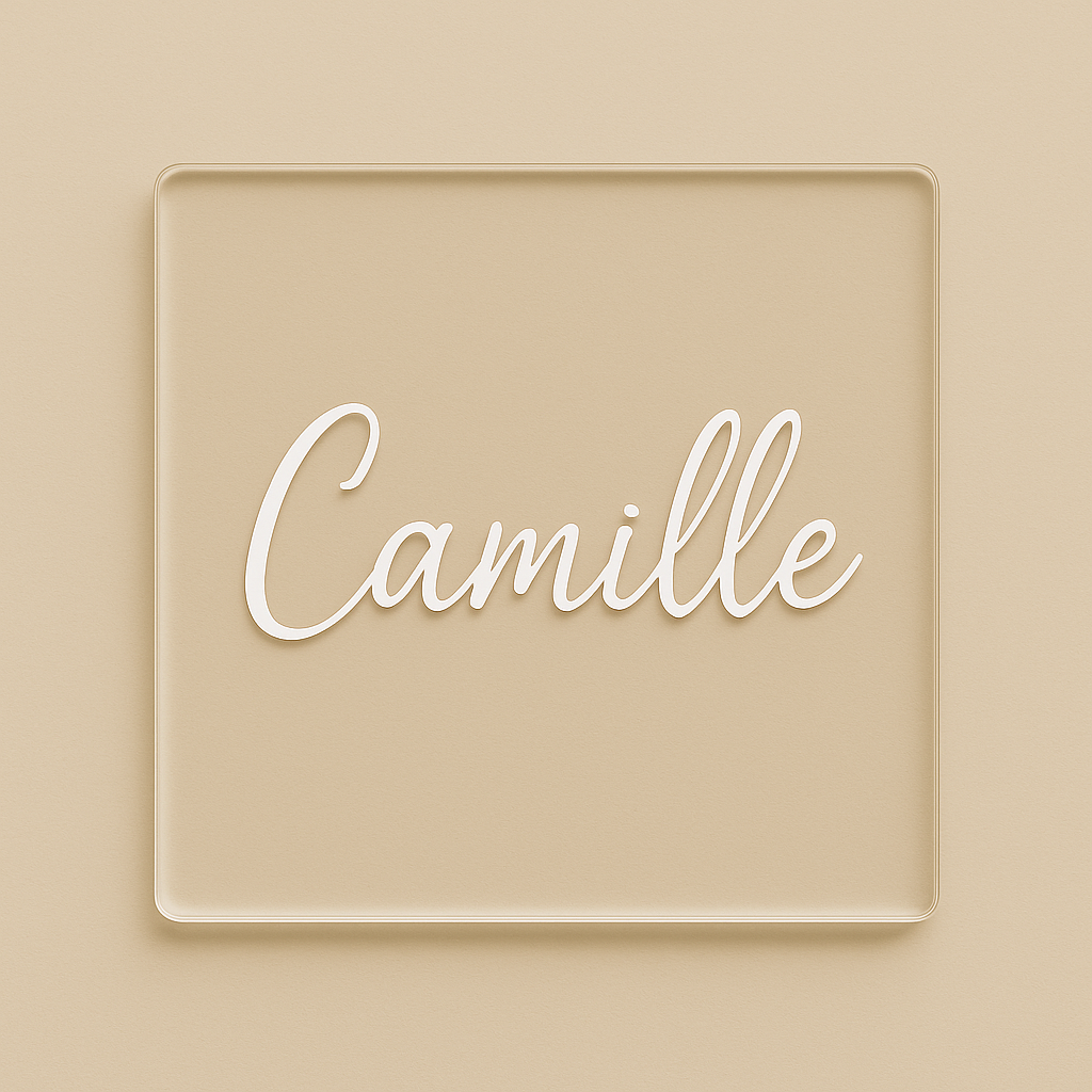 Porte-nom personnalisable