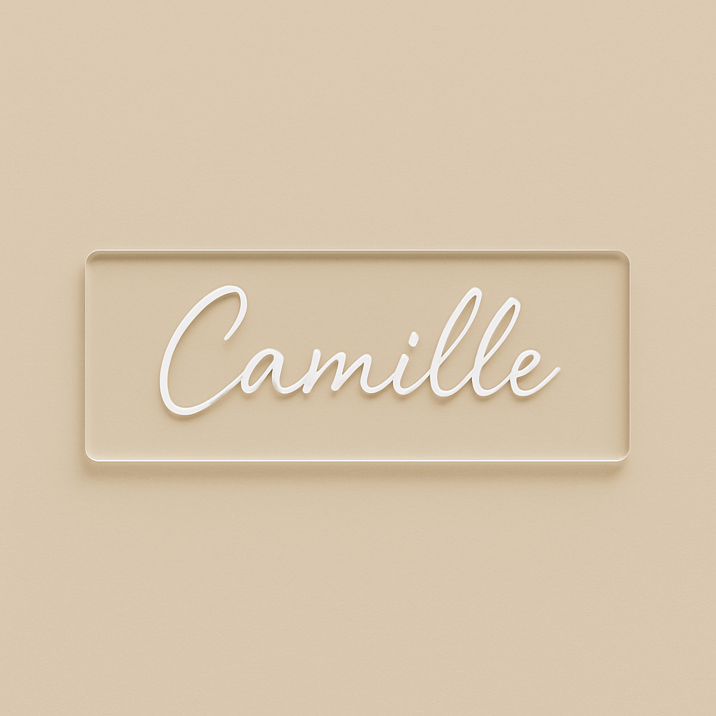 Porte-nom personnalisable