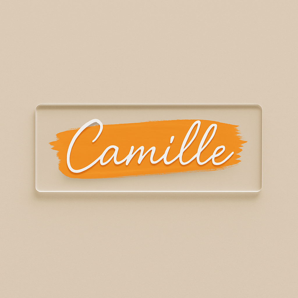 Porte-nom personnalisable