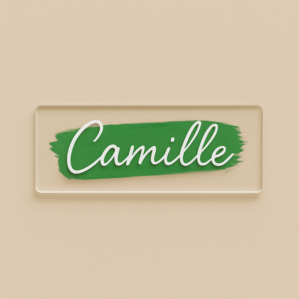 Porte-nom personnalisable